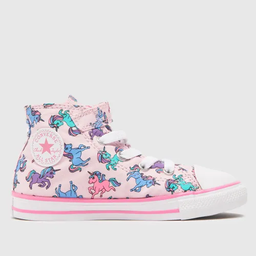 Converse Multi Chuck Taylor All Star Hi 1v Girls Toddler Trainers