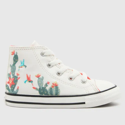 Converse Off-white all Star hi Hummingbird Girls Toddler Trainers