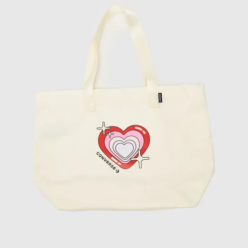 Converse Off-white y2k Heart Tote Bag, Size: One Size