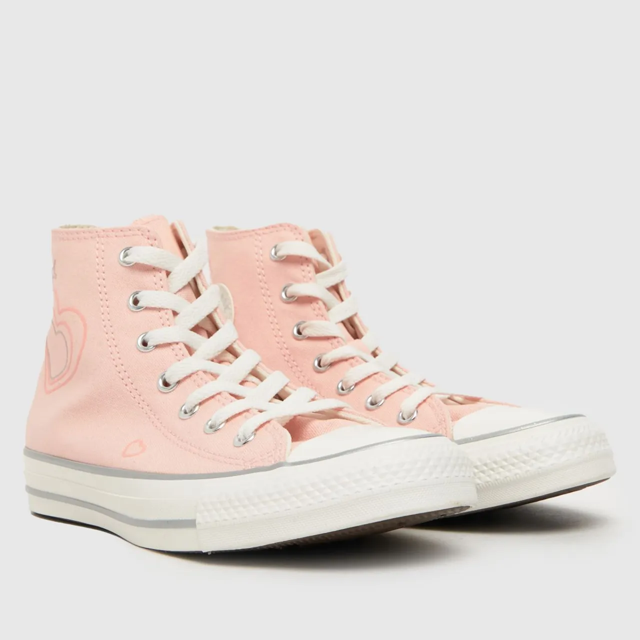 Converse Pale Pink All Star Hi Yth Girls Youth Trainers