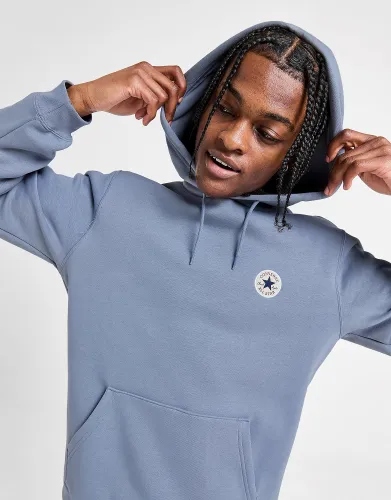 Converse Patch Overhead Hoodie - Blue - Mens