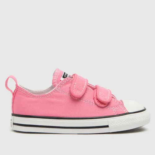 Converse Pink All Star Ox 2v Girls Toddler Trainers