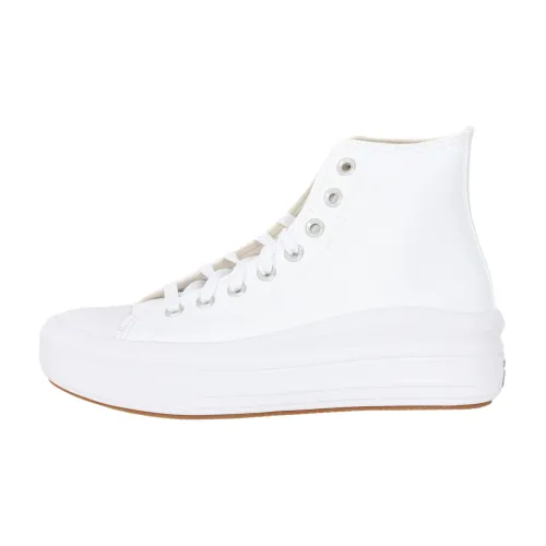Converse , Platform Chuck Taylor All Star Sneakers ,White female, Sizes: