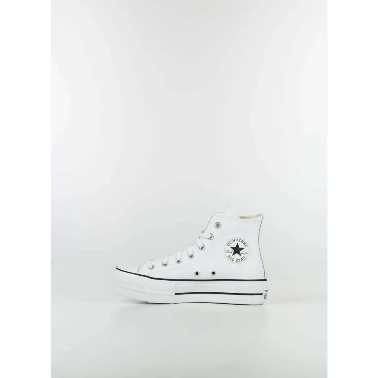 Converse , Platform Leather High Top Sneaker ,White female, Sizes: