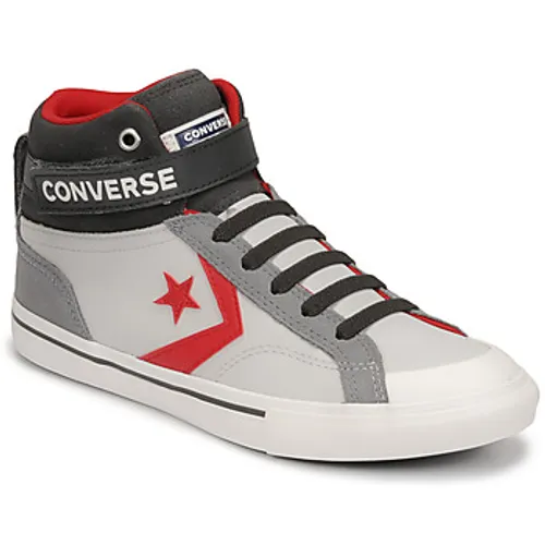 Converse  PRO BLAZE STRAP LEATHER TWIST HI  boys's Children's Shoes (High-top Trainers) in Grey