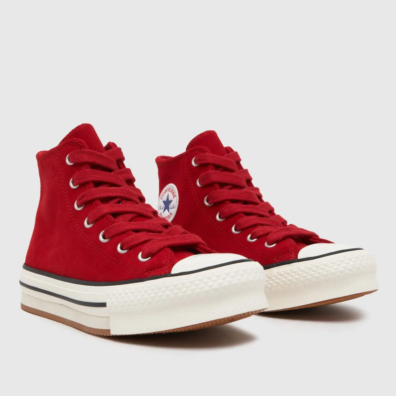 Converse red all Star eva Lift hi Girls Youth Trainers