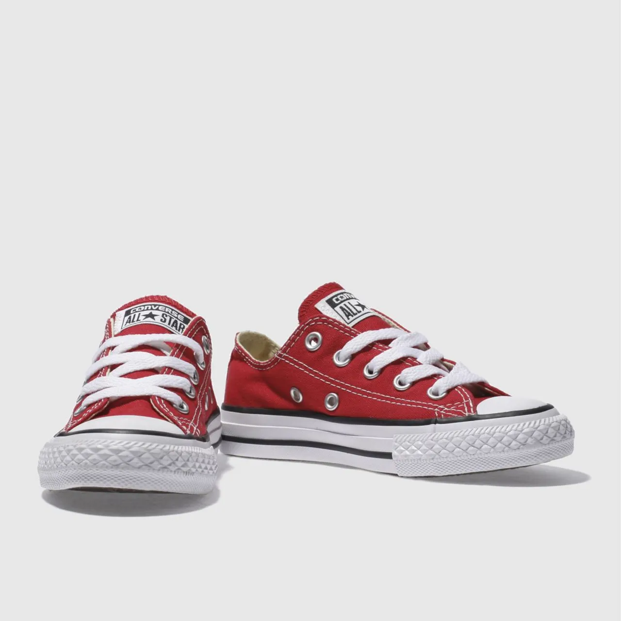 Converse Red All Star Lo Junior Trainers