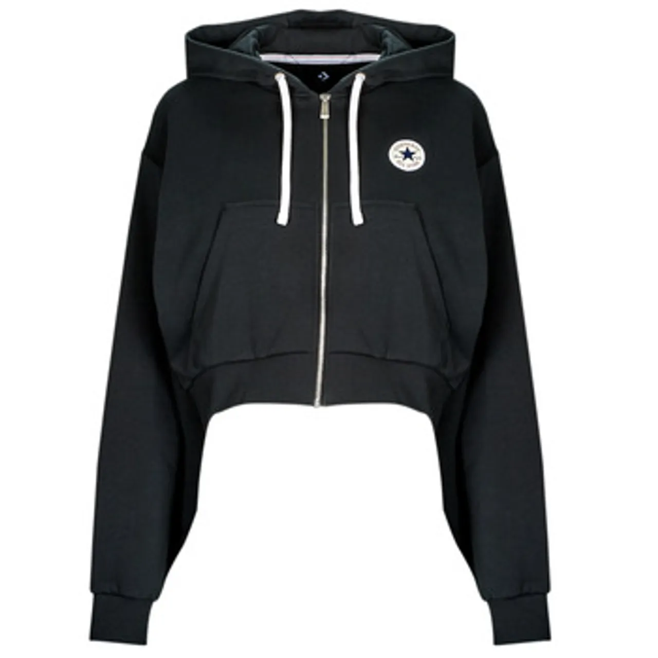Converse  RETRO CHUCK TAYLOR FULL-ZIP HOODIE  women's Sweatshirt in Black