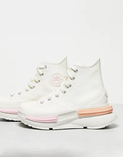 Converse Run Star Legacy CX Hi trainers in white with candy platform
