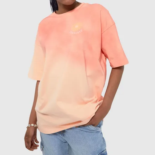 Converse Spray Dip Oversized T-shirt In Peach