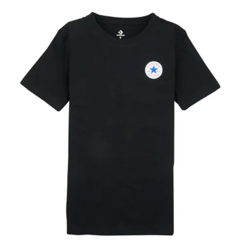Converse  SS PRINTED CTP TEE  boys's Children's T shirt in Black