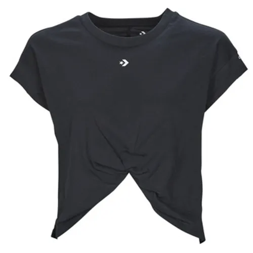 Converse  STAR CHEVRON TWIST  women's T shirt in Black