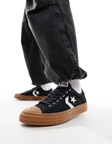 Converse Star Player 76 Ox sneakers with gum sole in black