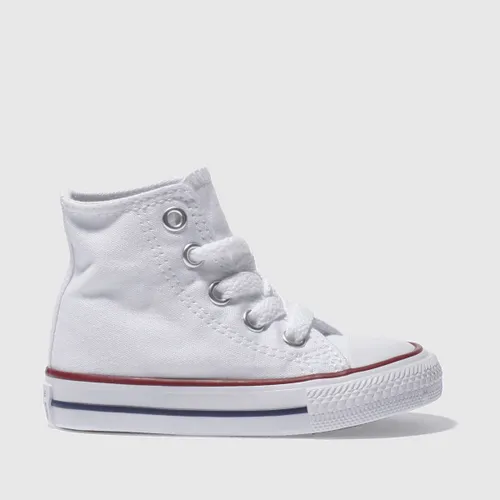Converse White All Star Hi Toddler Trainers