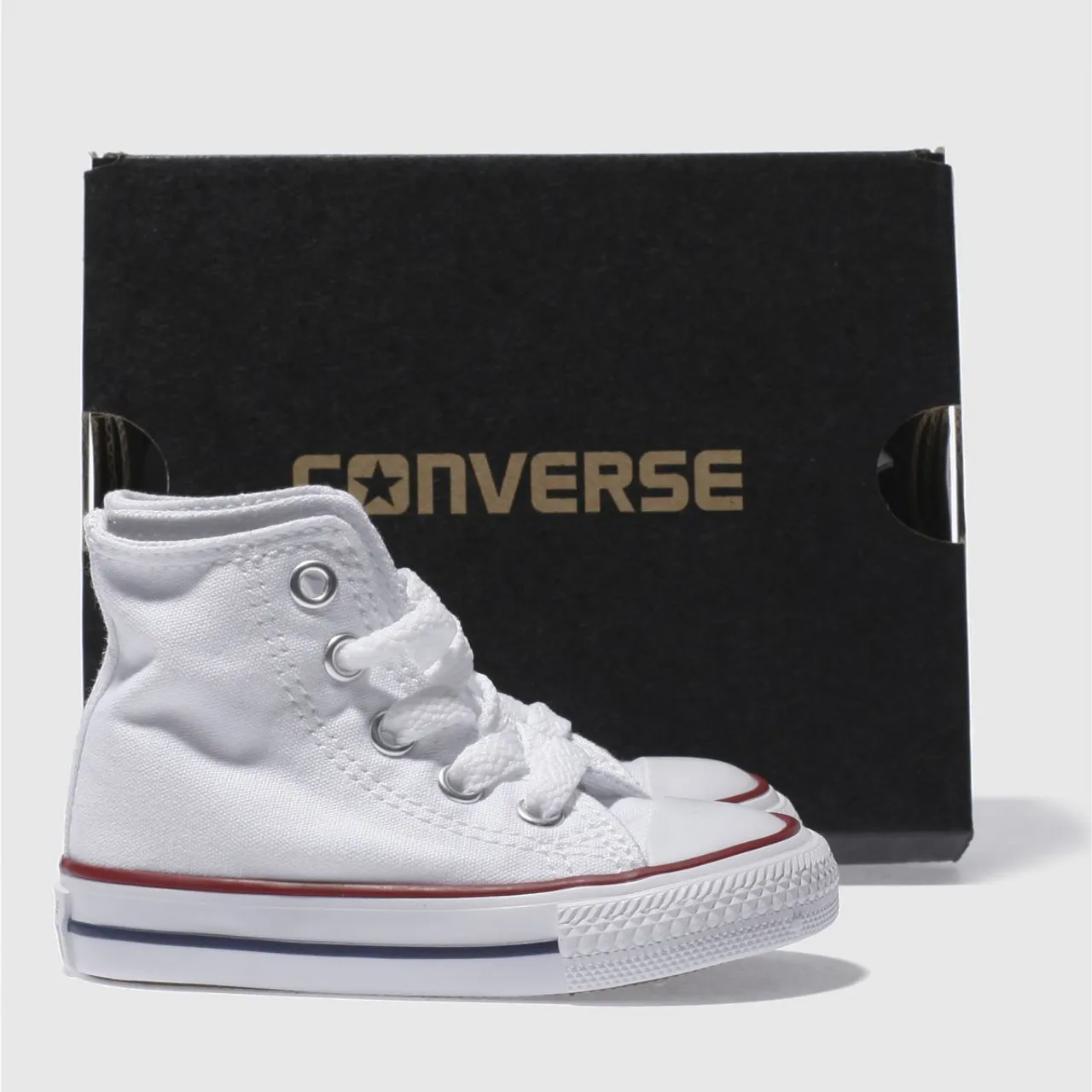Converse White All Star Hi Toddler Trainers