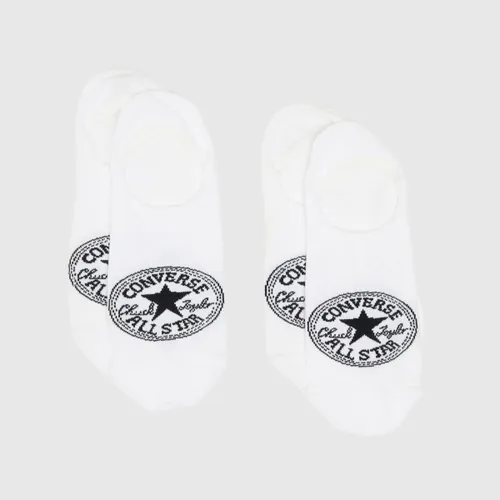 Converse White No Show Sock 2 Pack