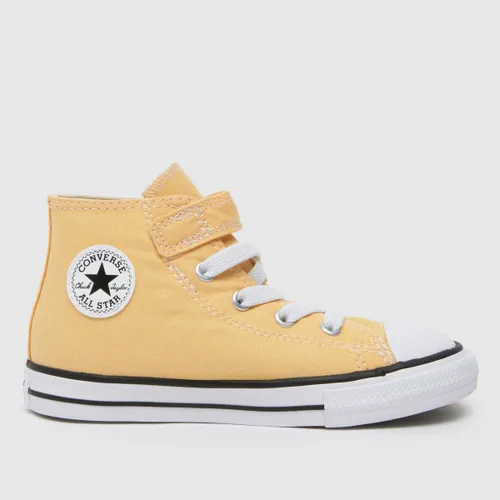 Converse Yellow all Star hi 1v Toddler Trainers