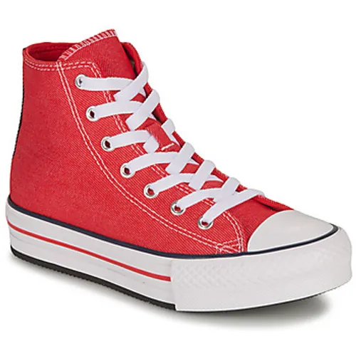 Converse  YOUTH CONVERSE CHUCK TAYLOR ALL STAR EVA LIFT PLATFORM RETRO DEN  boys's Children's Shoes (High-top Trainers) in Red