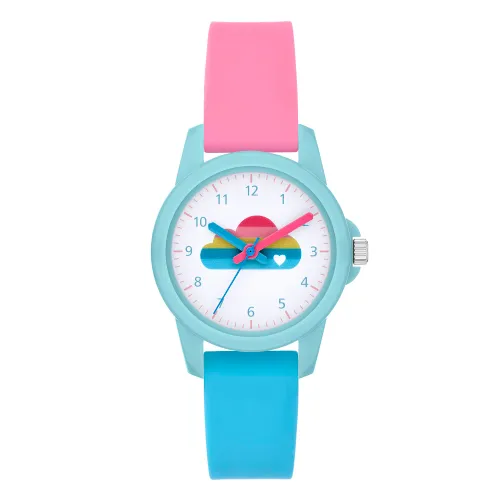 Cool Time Girls Analog Quartz Watch with Silicone Strap