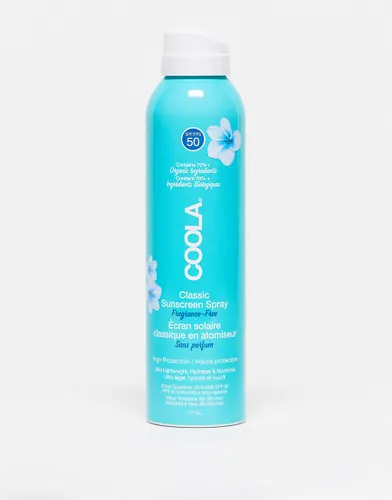Coola SPF 50 Fragrance Free Body Spray 177ml-No colour