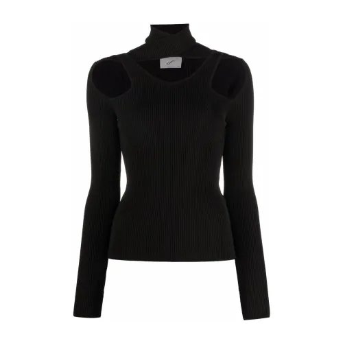 Coperni , Black Cutout Sweater ,Black female, Sizes: