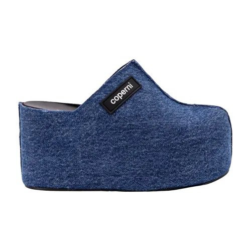 Coperni , Blue Sandals with Logo Patch ,Blue female, Sizes: