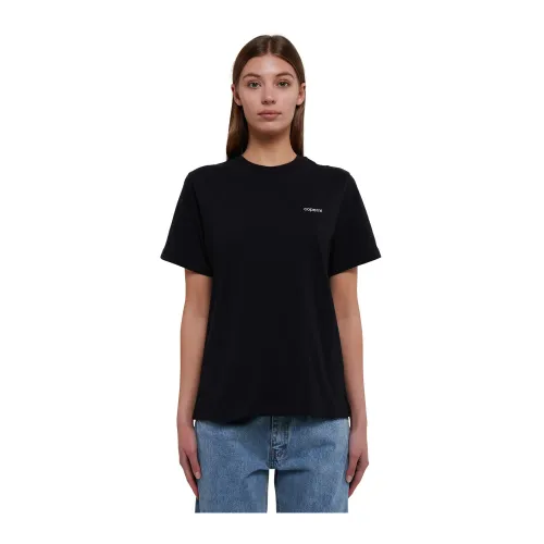 Coperni , Boxy Logo T-Shirt in Black ,Black female, Sizes: