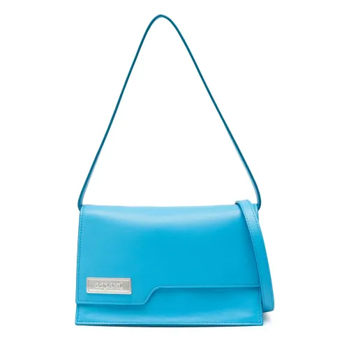 Coperni , Clear Blue Leather Shoulder Bag Italy ,Blue female, Sizes: ONE SIZE