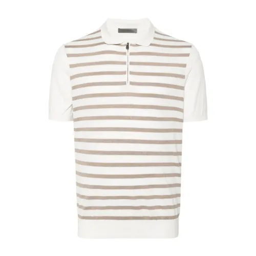 Corneliani , Beige T-shirts and Polo Shirt ,Beige male, Sizes: