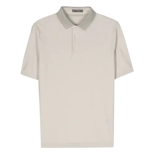 Corneliani , Classic Cotton Polo Shirt ,Beige male, Sizes: