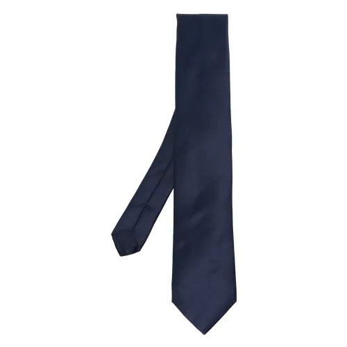 Corneliani , Italian Silk Tie, 100% Silk ,Blue male, Sizes: ONE