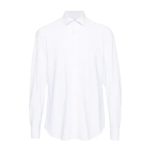 Corneliani , Italian Stretch Dress Shirt ,White male, Sizes: