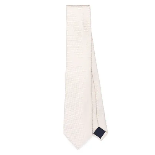 Corneliani , Silk tie ,Beige male, Sizes: ONE