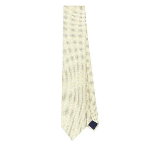 Corneliani , Silk tie ,Yellow male, Sizes: ONE