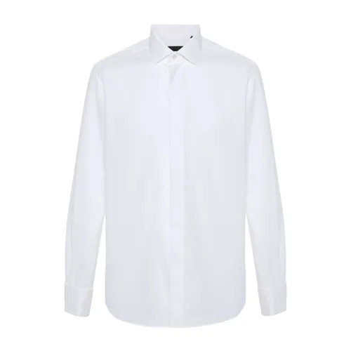 Corneliani , White Dress Shirts ,White male, Sizes: