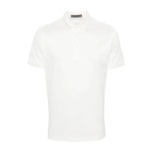 Corneliani , White T-shirts and Polos ,White male, Sizes: