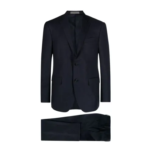Corneliani , Wool suit ,Blue male, Sizes: