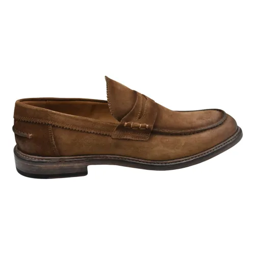 Corvari , Stylish Leather Shoes ,Brown male, Sizes: