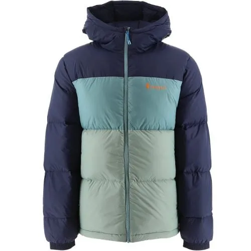 Cotopaxi Maritime Silver Leaf Solazo Hooded Down Jacket