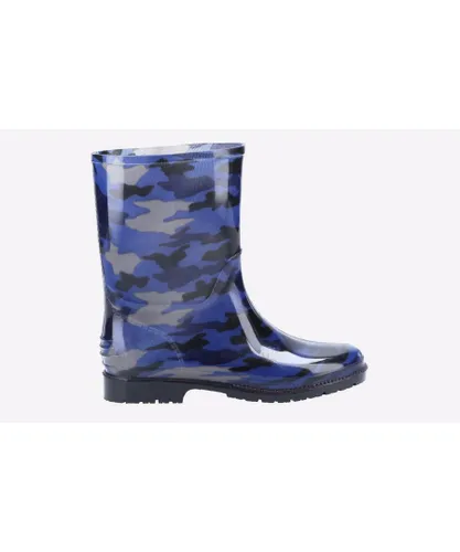 Cotswold Childrens Unisex Blue Camo WATERPROOF Junior Boys - Navy Mixed Material