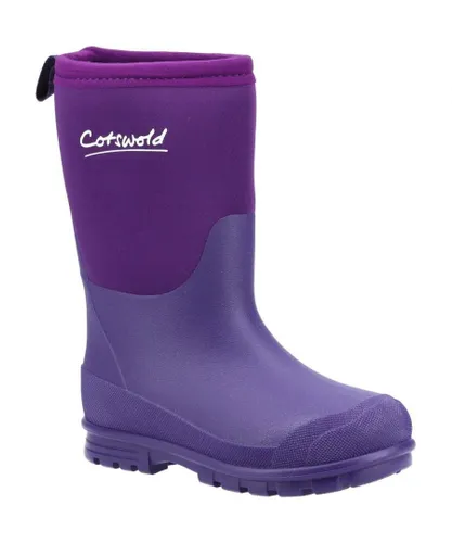 Cotswold Childrens Unisex Childrens/Kids Hilly Neoprene Wellington Boots (Purple)