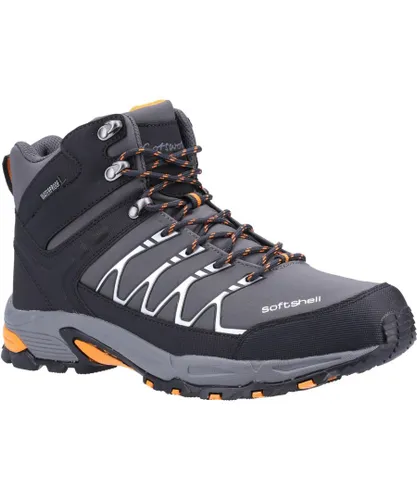 Cotswold Mens Abbeydale Mid Hiking Boots (Grey/Orange) - Multicolour