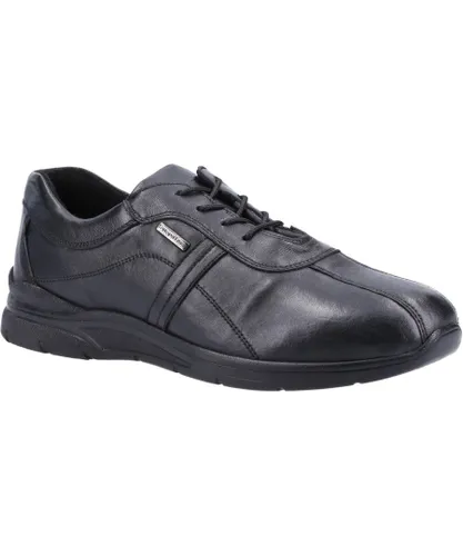 Cotswold Mens Cam 2 Leather Trainers (Black)