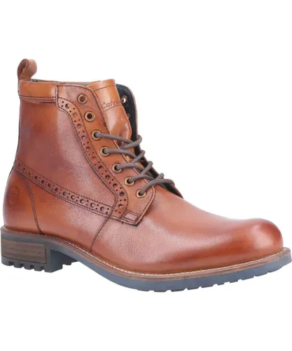 Cotswold Mens Dauntsey Lace Up Leather Boot (Tan)