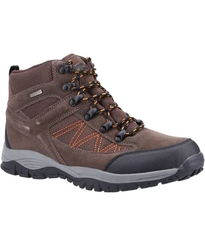 Cotswold Mens Maisemore Suede Hiking Boots (Brown)