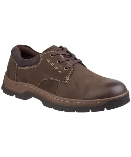 Cotswold Mens Men Thickwood Lace Up Nubuck Leather Casual Shoe (Brown)