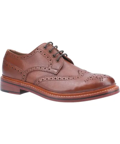Cotswold Mens Quenington Leather Goodyear Welt Lace Up Shoe - Brown