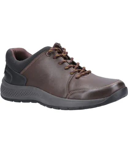 Cotswold Mens Rollright Lace Up Casual Shoe - Brown Leather