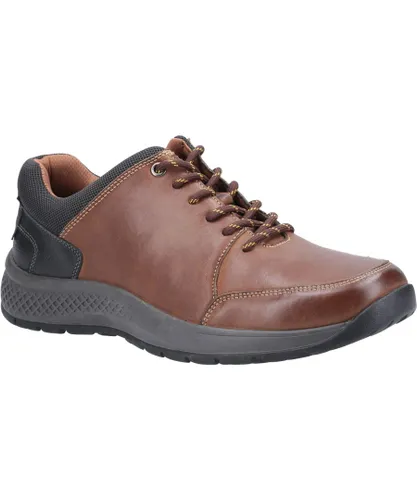 Cotswold Mens Rollright Lace Up Casual Shoe - Tan Leather