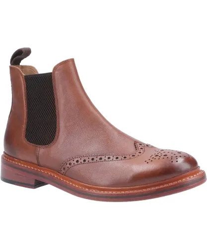 Cotswold Mens Siddington Leather Goodyear Welt Boot - Brown